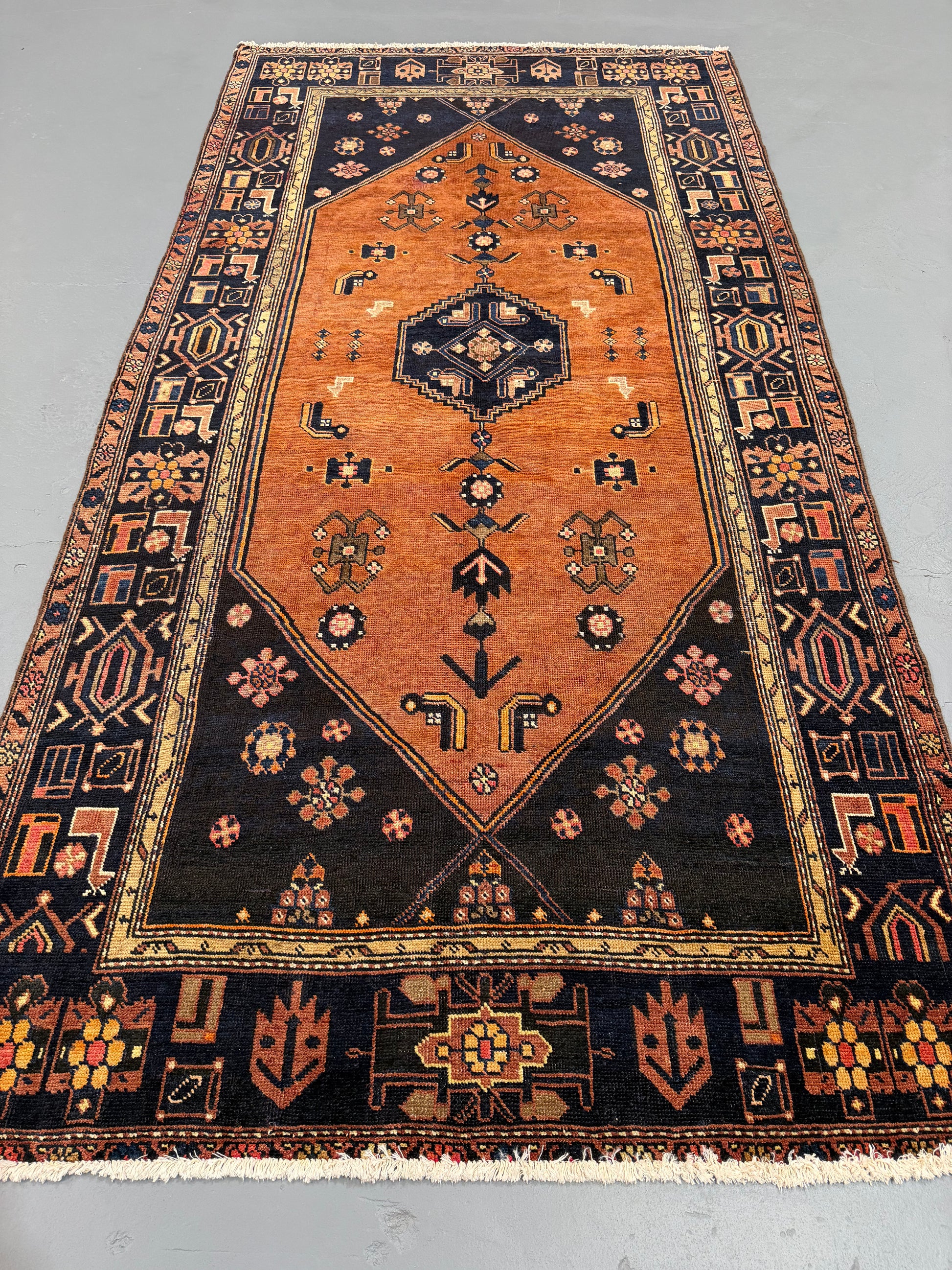 Oriental Handmade Vintage Rug 5'1" x 10' #21462