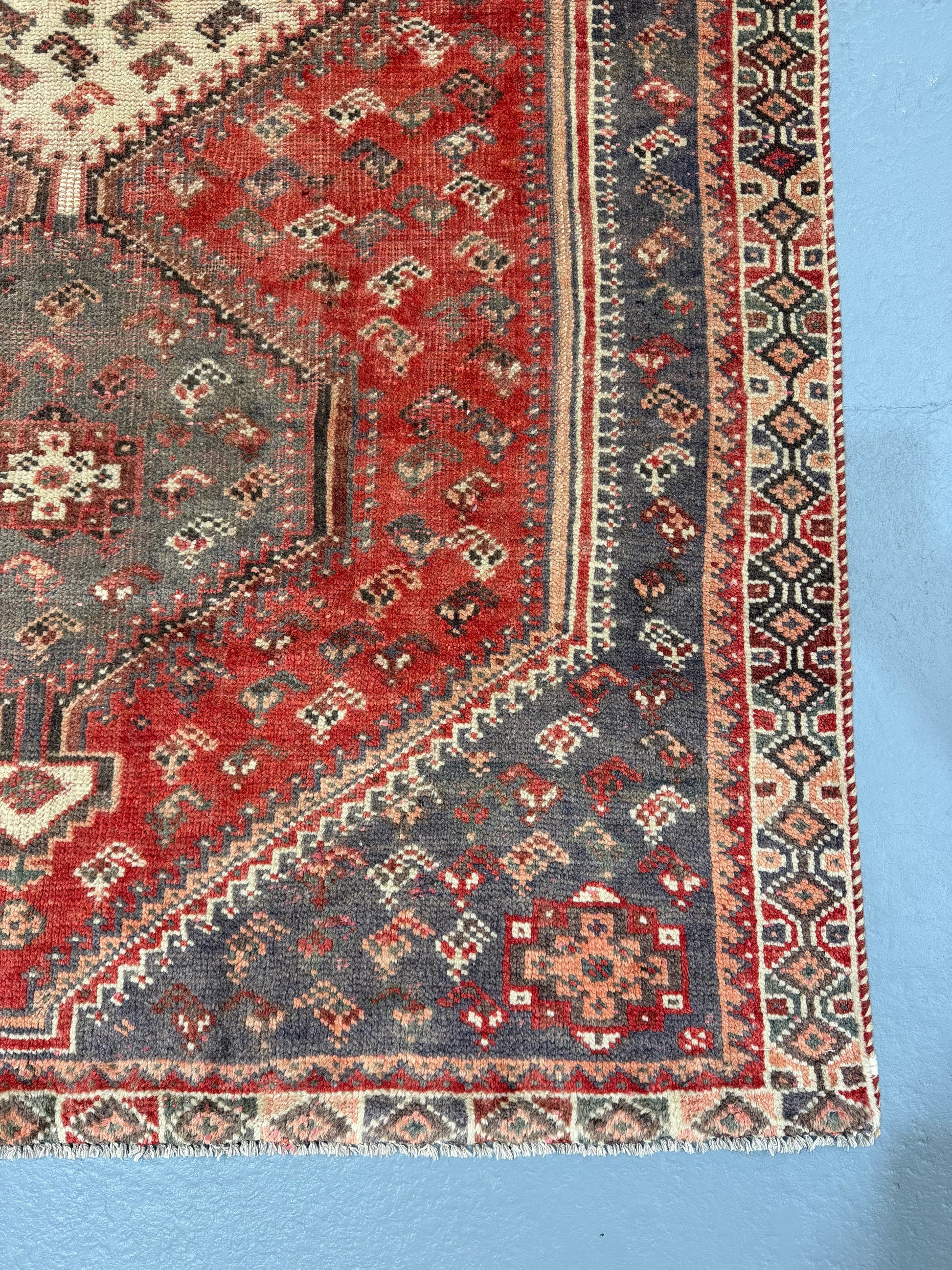 Oriental Handmade Vintage Rug 4'10" x 7'5" #21463