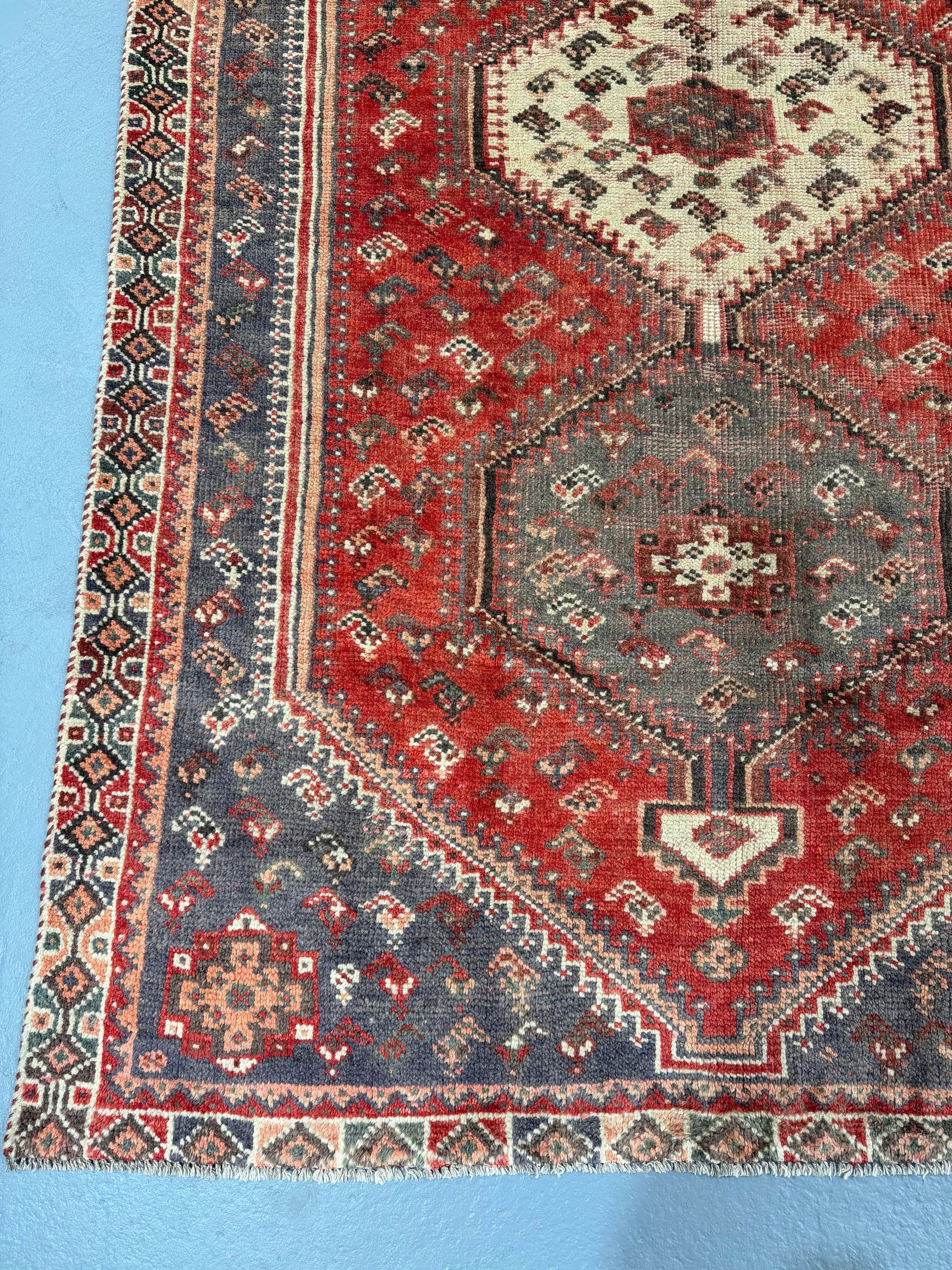 Oriental Handmade Vintage Rug 4'10" x 7'5" #21463