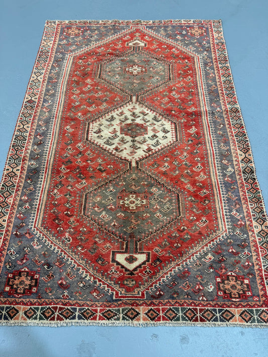 Oriental Handmade Vintage Rug 4'10" x 7'5" #21463