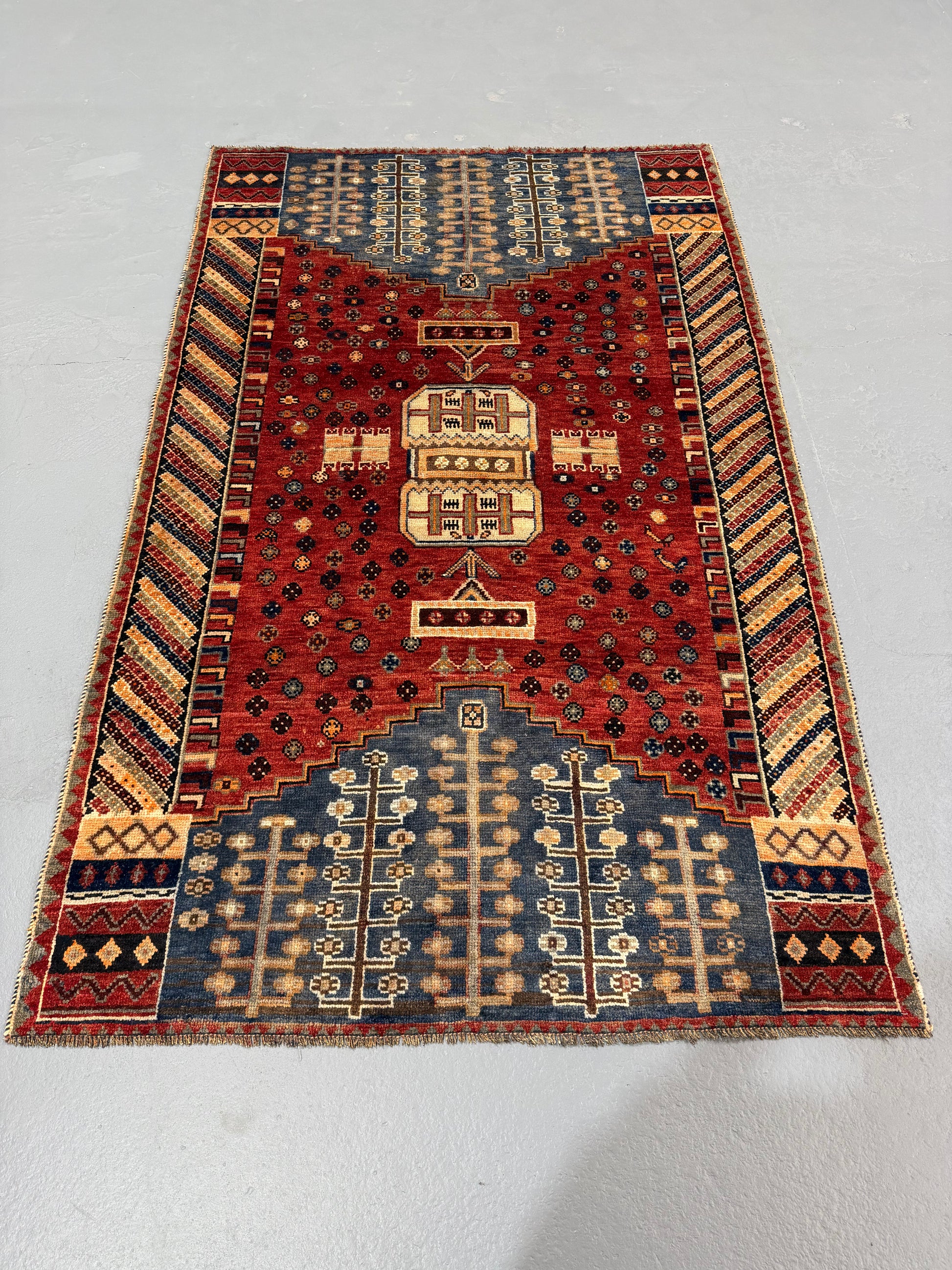 Oriental Handmade Vintage Rug 4'5" x 7'2" #21464
