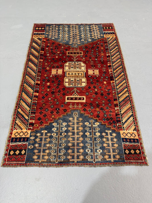 Oriental Handmade Vintage Rug 4'5" x 7'2" #21464