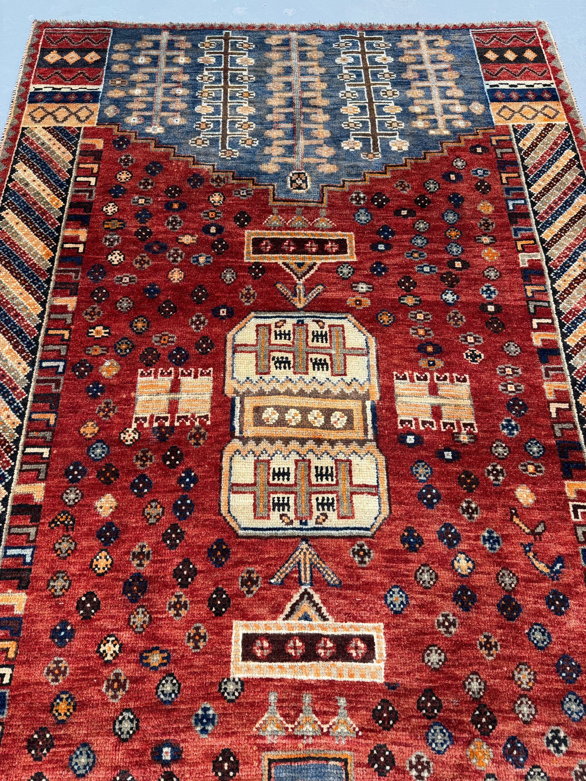 Oriental Handmade Vintage Rug 4'5" x 7'2" #21464