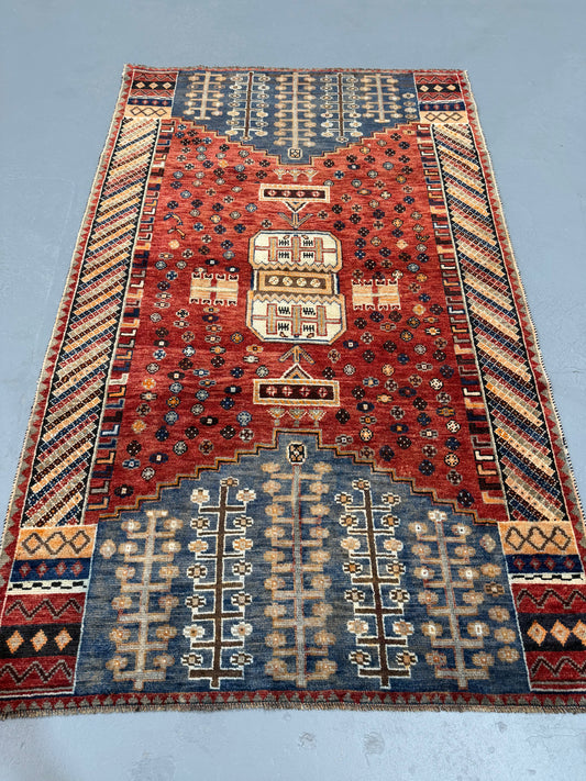 Oriental Handmade Vintage Rug 4'5" x 7'2" #21464