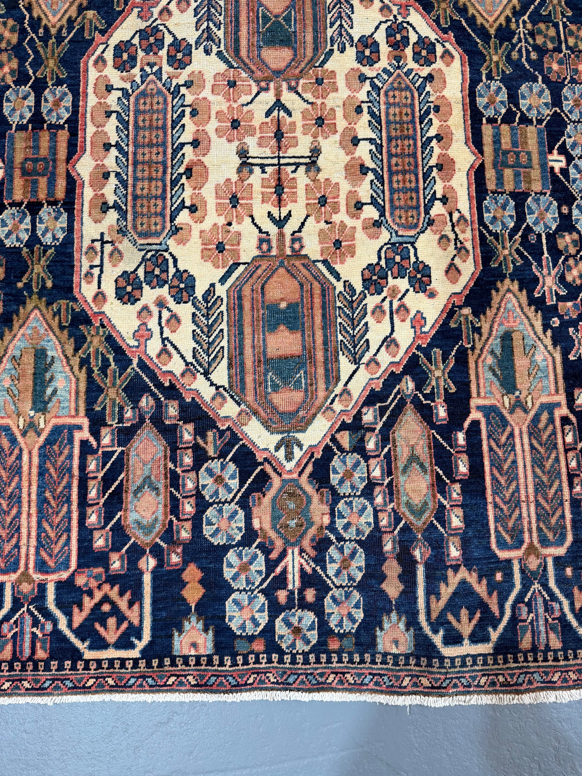 Oriental Handmade Vintage Rug 4' x 5'5" #21465