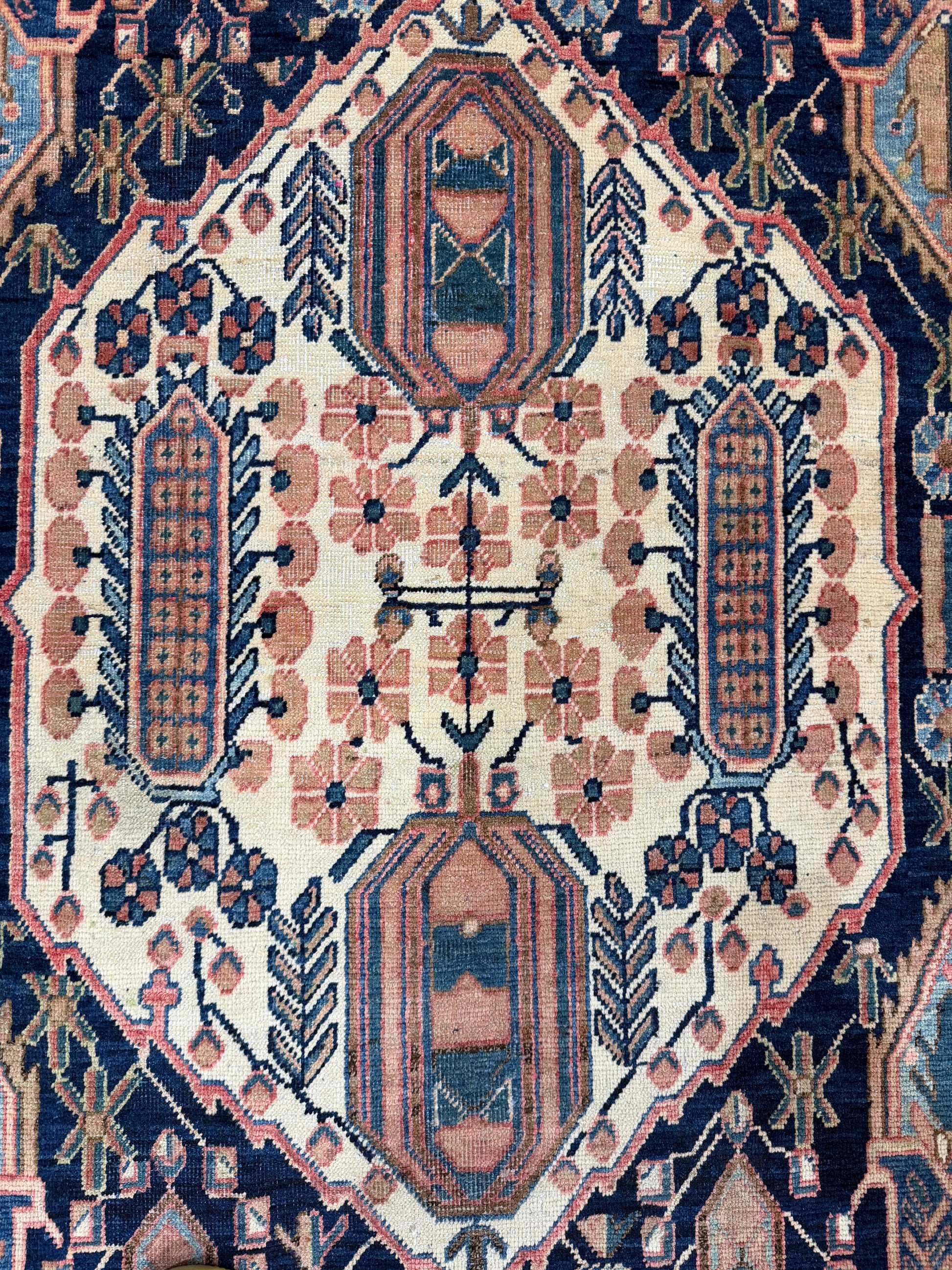 Oriental Handmade Vintage Rug 4' x 5'5" #21465