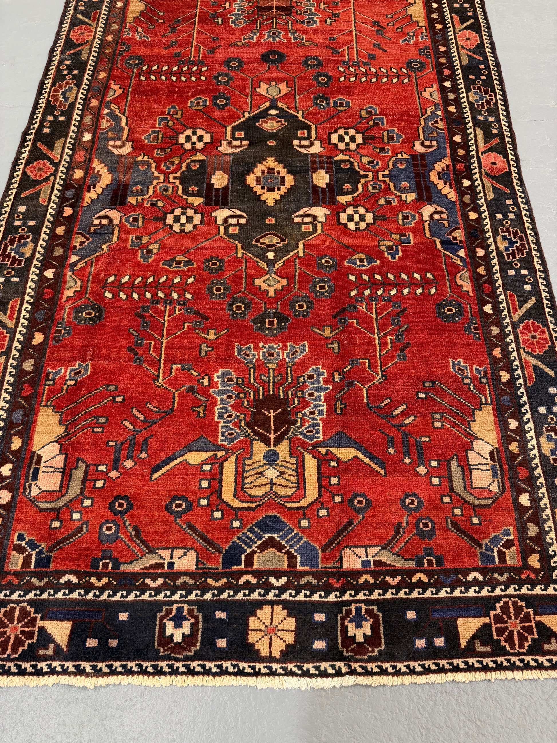 Oriental Handmade Vintage Rug 3'11" x 6'10" #21466