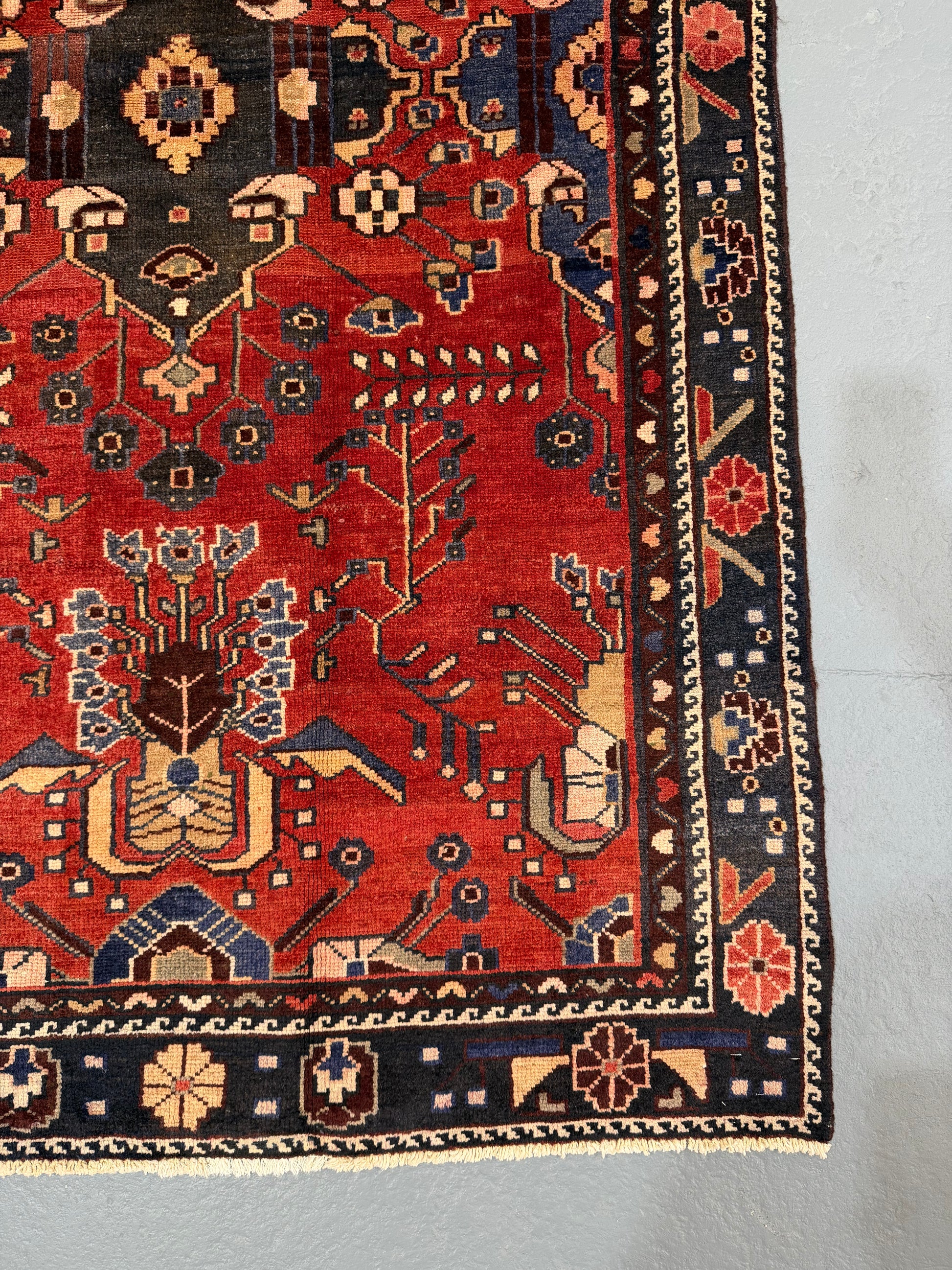 Oriental Handmade Vintage Rug 3'11" x 6'10" #21466