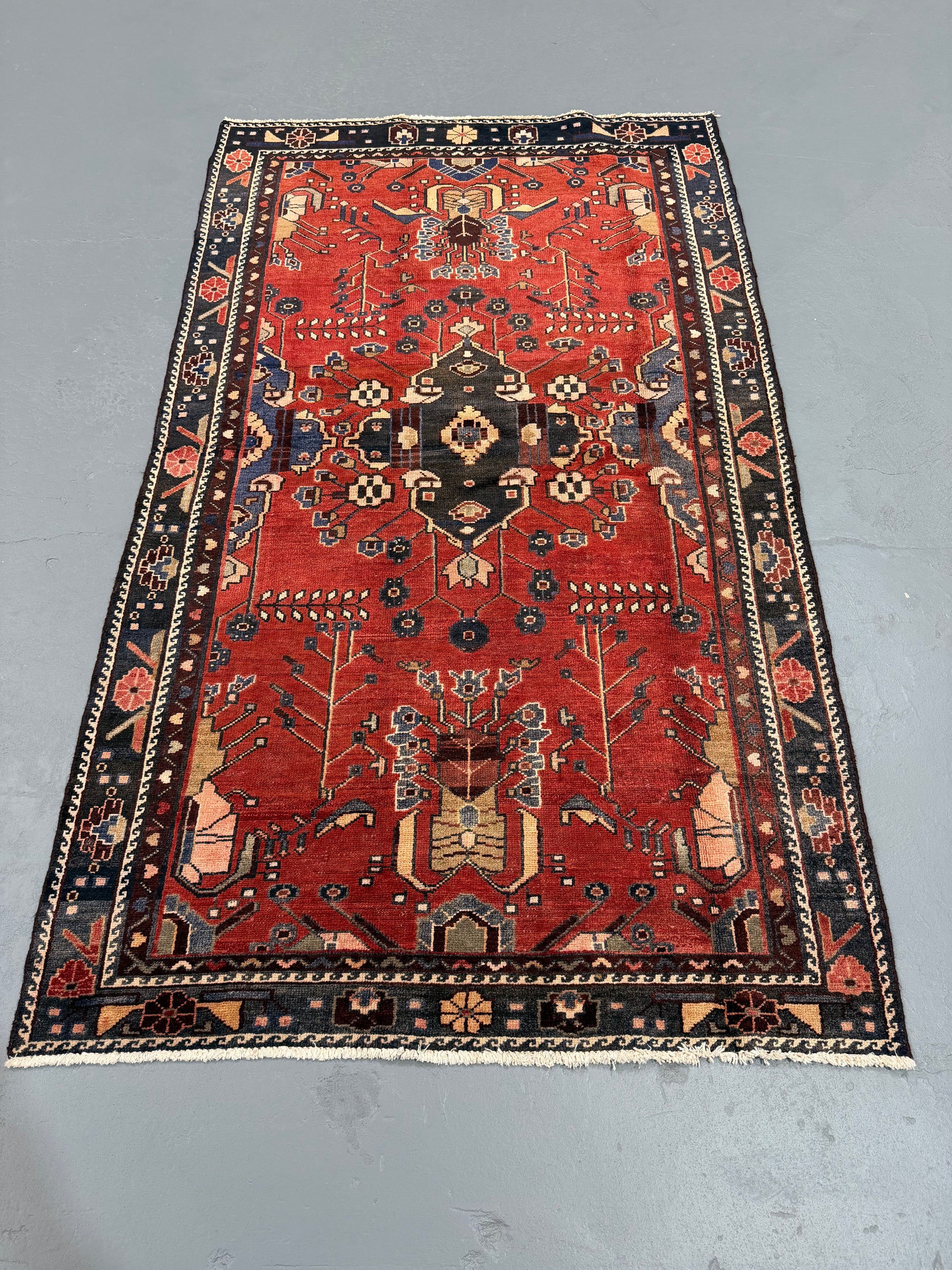 Oriental Handmade Vintage Rug 3'11" x 6'10" #21466