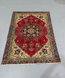 Oriental Handmade Vintage Rug 4'3" x 5'10" #21456