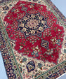 Oriental Handmade Vintage Rug 4'3" x 5'10" #21456