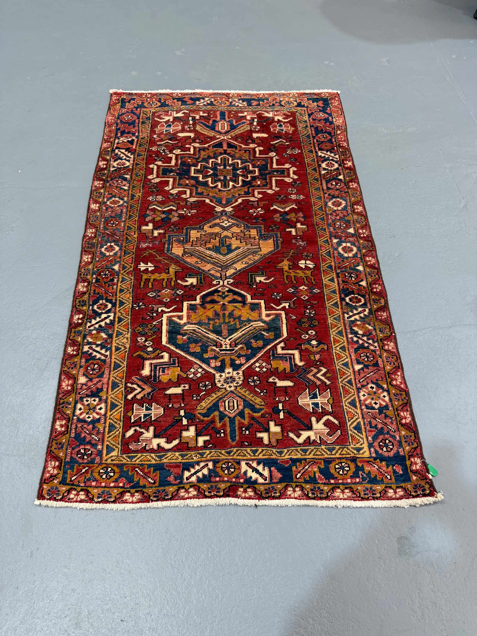 Oriental Handmade Vintage Rug 3'10" x 6'5" #21460