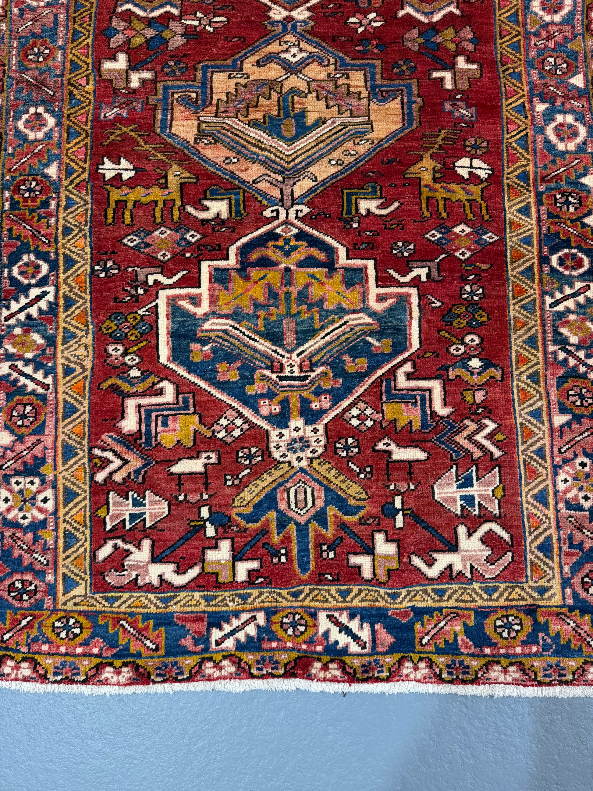 Oriental Handmade Vintage Rug 3'10" x 6'5" #21460