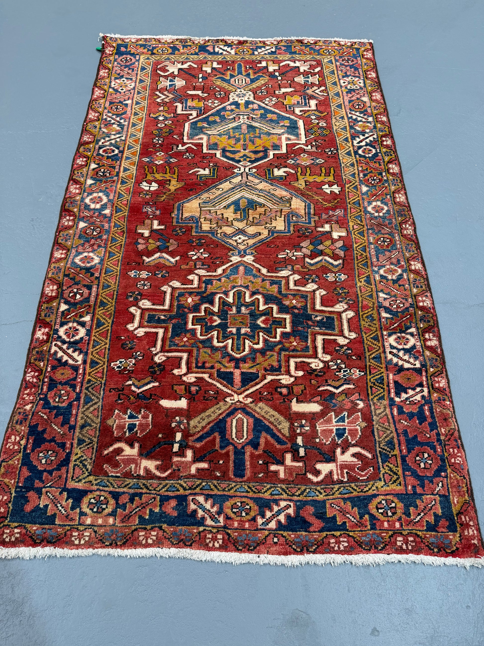Oriental Handmade Vintage Rug 3'10" x 6'5" #21460