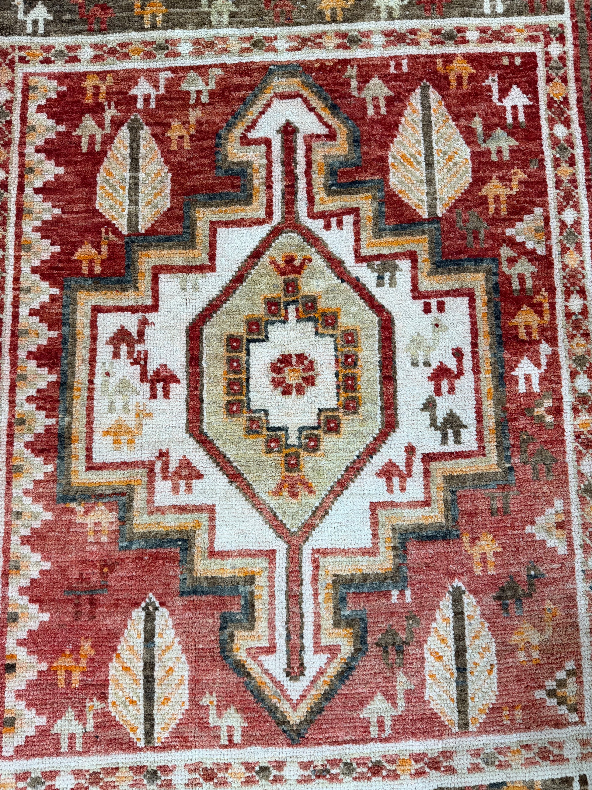 Oriental Handmade Vintage Rug 3'11" x 7' #21454