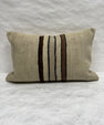 Turkish Hemp Pillow Cushion Natural Cream Brown Pillow Cushion Cover 16" x 24" #30271