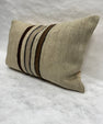 Turkish Hemp Pillow Cushion Natural Cream Brown Pillow Cushion Cover 16" x 24" #30271