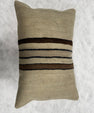 Turkish Hemp Pillow Cushion Natural Cream Brown Pillow Cushion Cover 16" x 24" #30271