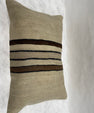 Turkish Hemp Pillow Cushion Natural Cream Brown Pillow Cushion Cover 16" x 24" #30271