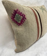 Turkish Hemp Pillow Cushion Natural Beige Brown Green Burgundy Pillow Cushion Cover 16" x 24" #30274