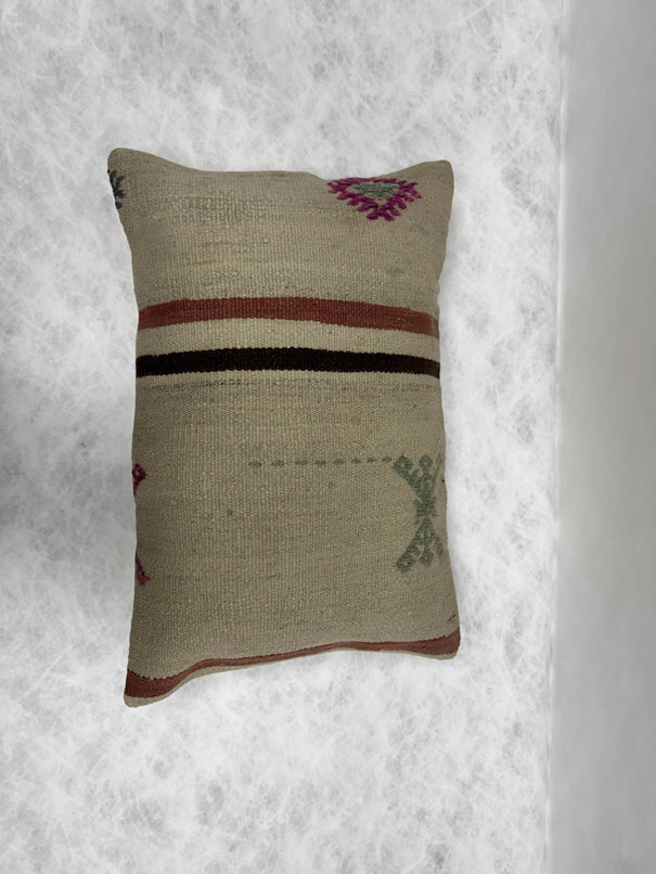 Turkish Hemp Pillow Cushion Natural Beige Brown Green Burgundy Pillow Cushion Cover 16" x 24" #30274