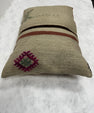 Turkish Hemp Pillow Cushion Natural Beige Brown Green Burgundy Pillow Cushion Cover 16" x 24" #30274