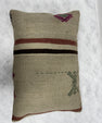 Turkish Hemp Pillow Cushion Natural Beige Brown Green Burgundy Pillow Cushion Cover 16" x 24" #30274