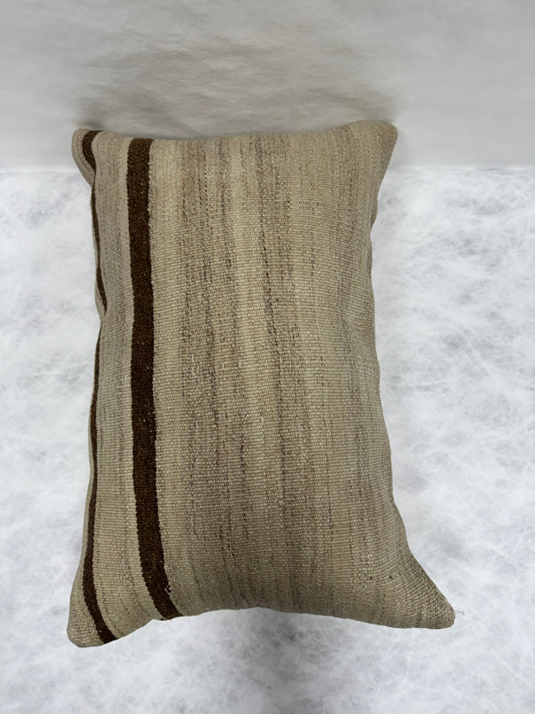 Turkish Hemp Pillow Cushion Natural Beige Brown Pillow Cushion Cover 16" x 24" #30270