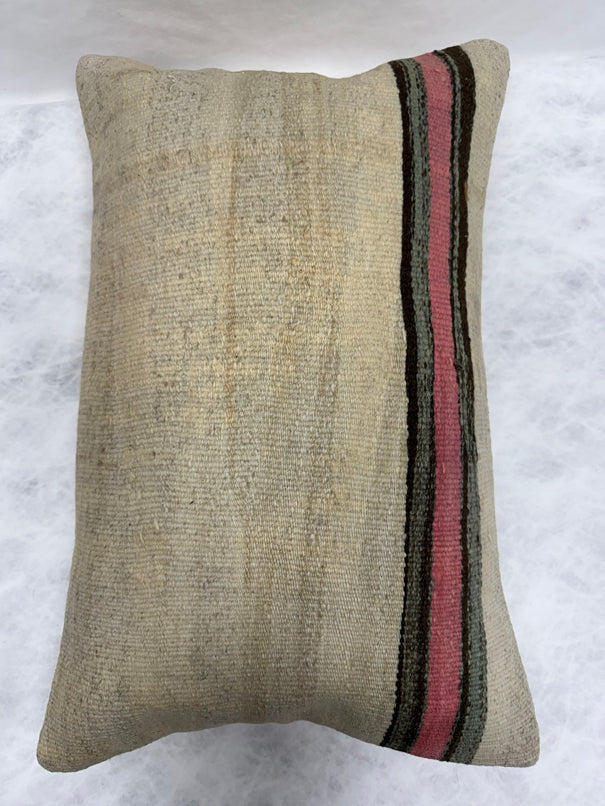 Turkish Hemp Pillow Cushion Natural Beige Brown Blush Pink Green Pillow Cushion Cover 16" x 24" #30269