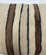 Turkish Hemp Pillow Cushion Natural Beige Brown Black Pillow Cushion Cover 16" x 24" #30268