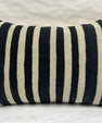 Turkish Hemp Pillow Cushion Natural Beige Black Pillow Cushion Cover 16" x 24" #30267