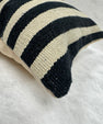 Turkish Hemp Pillow Cushion Natural Beige Black Pillow Cushion Cover 16" x 24" #30267