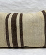 Turkish Hemp Pillow Cushion Natural Beige Brown Pillow Cushion Cover 16" x 24" #30273
