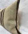 Turkish Hemp Pillow Cushion Natural Beige Brown Pillow Cushion Cover 16" x 24" #30273