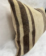 Turkish Hemp Pillow Cushion Natural Beige Brown Pillow Cushion Cover 16" x 24" #30273