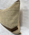 Turkish Hemp Pillow Cushion Natural Beige Brown Pillow Cushion Cover 16" x 24" #30272