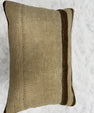 Turkish Hemp Pillow Cushion Natural Beige Brown Pillow Cushion Cover 16" x 24" #30272