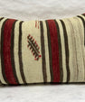 Turkish Hemp Pillow Cushion Natural Brown Red Beige Pillow Cushion Cover 16" x 24" #30276