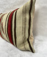 Turkish Hemp Pillow Cushion Natural Brown Red Beige Pillow Cushion Cover 16" x 24" #30276
