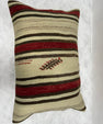 Turkish Hemp Pillow Cushion Natural Brown Red Beige Pillow Cushion Cover 16" x 24" #30276