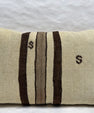 Turkish Hemp Pillow Cushion Natural Brown Beige Pillow Cushion Cover 16" x 24" #30284