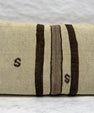 Turkish Hemp Pillow Cushion Natural Brown Beige Pillow Cushion Cover 16" x 24" #30284