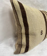 Turkish Hemp Pillow Cushion Natural Brown Beige Pillow Cushion Cover 16" x 24" #30284