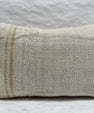 Turkish Hemp Pillow Cushion Natural Cream Brown Pillow Cushion Cover 16" x 24" #30283