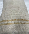 Turkish Hemp Pillow Cushion Natural Cream Brown Pillow Cushion Cover 16" x 24" #30283