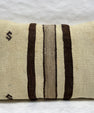 Turkish Hemp Pillow Cushion Natural Beige Brown Pillow Cushion Cover 16" x 24" #30275