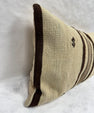 Turkish Hemp Pillow Cushion Natural Beige Brown Pillow Cushion Cover 16" x 24" #30275