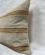 Turkish Hemp Pillow Cushion Natural Rust Brown Beige Gray Pillow Cushion Cover 16" x 24" #30282