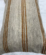 Turkish Hemp Pillow Cushion Natural Rust Brown Beige Gray Pillow Cushion Cover 16" x 24" #30282
