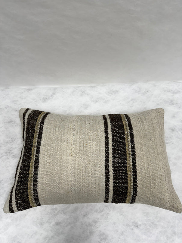 Turkish Hemp Pillow Cushion Natural Brown Beige Pillow Cushion Cover 16" x 24" #30281